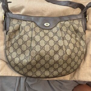Authentic Vintage Gucci Brown Crossbody Bag